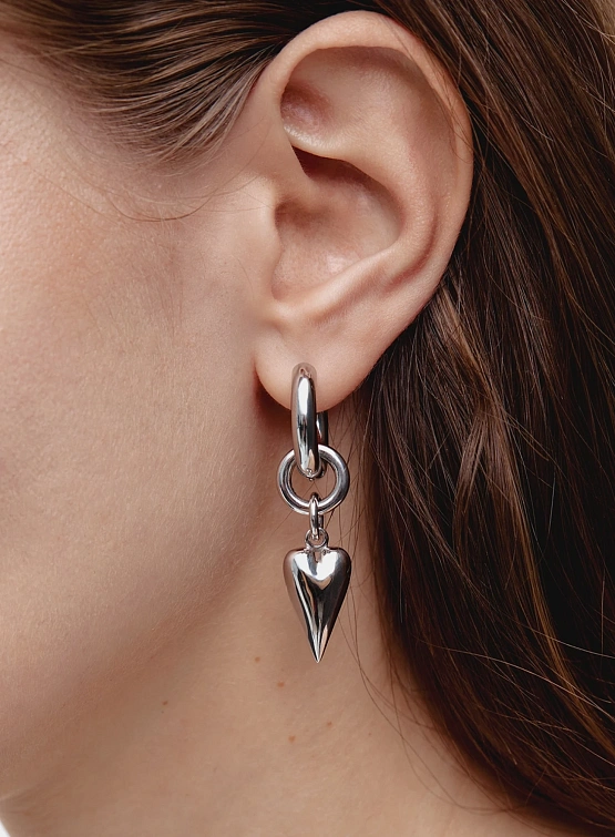 Серьги OMUT Winking Heart