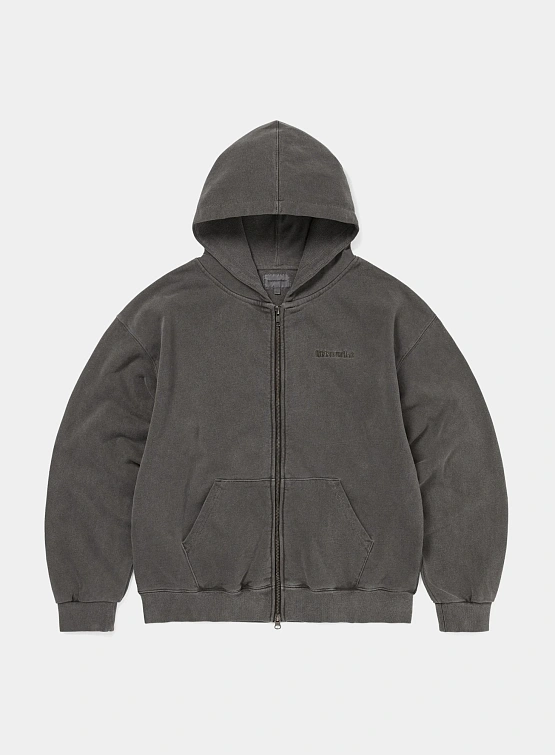 Зип-худи thisisneverthat Waffle Lined Charcoal