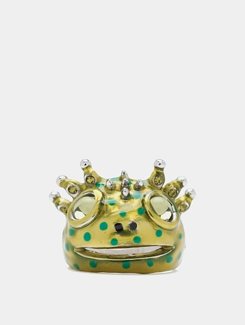 Кольцо Collina Strada Axoltl Lime Dots