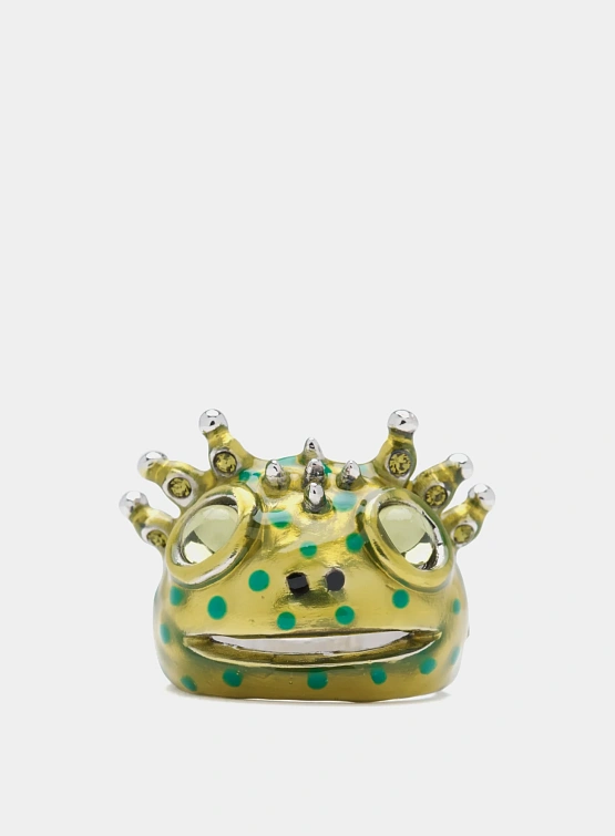 Кольцо Collina Strada Axoltl Lime Dots