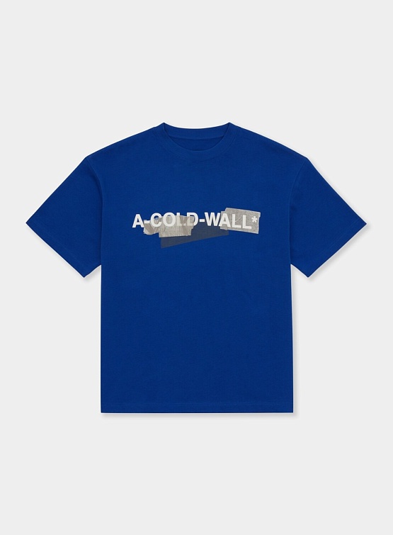 Футболка A-COLD-WALL* Strata Cobalt Blue