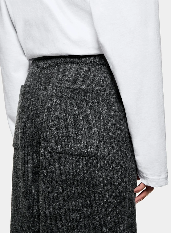 Брюки MKI MIYUKI ZOKU Mohair Blend Knit Wide Charcoal