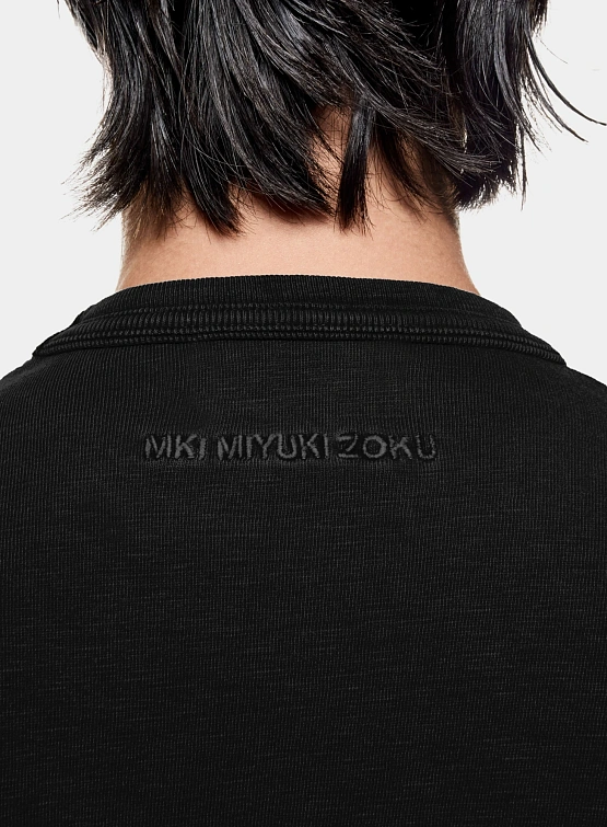 Лонгслив MKI MIYUKI ZOKU 220 Gsm Slub Black