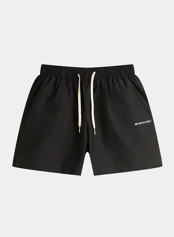 Шорты MKI MIYUKI ZOKU Washed Cotton Nylon Black