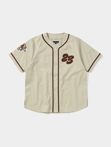 Рубашка thisisneverthat Script Baseball Jersey Cream