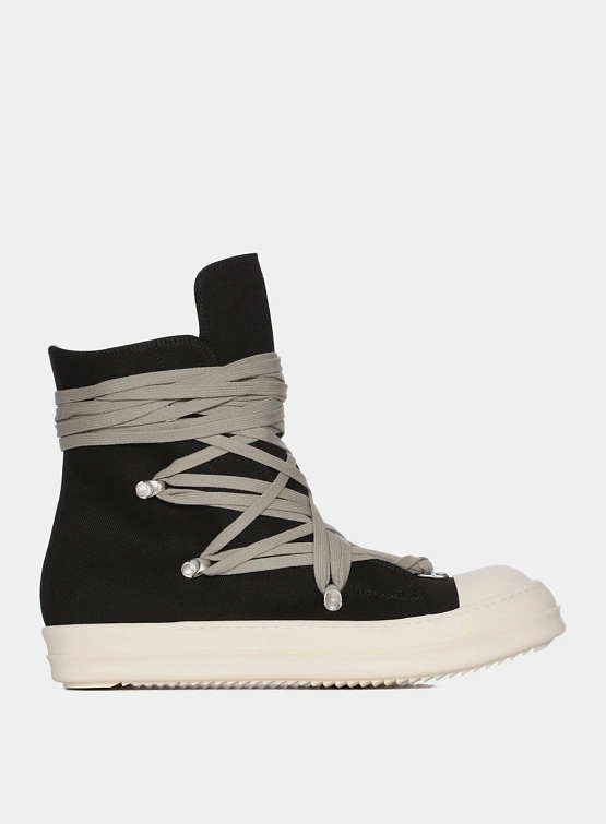 Кеды RICK OWENS DRKSHDW Megalaced Low Dirty Black/Milk