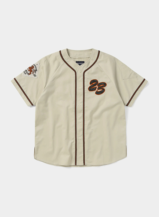 Рубашка thisisneverthat Script Baseball Jersey Cream