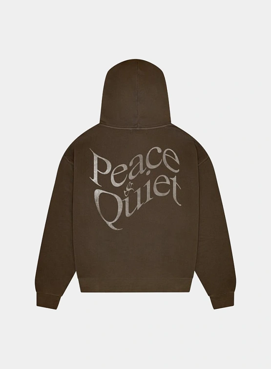 Худи MUSEUM OF PEACE & QUIET Warped Hoodie Coffee