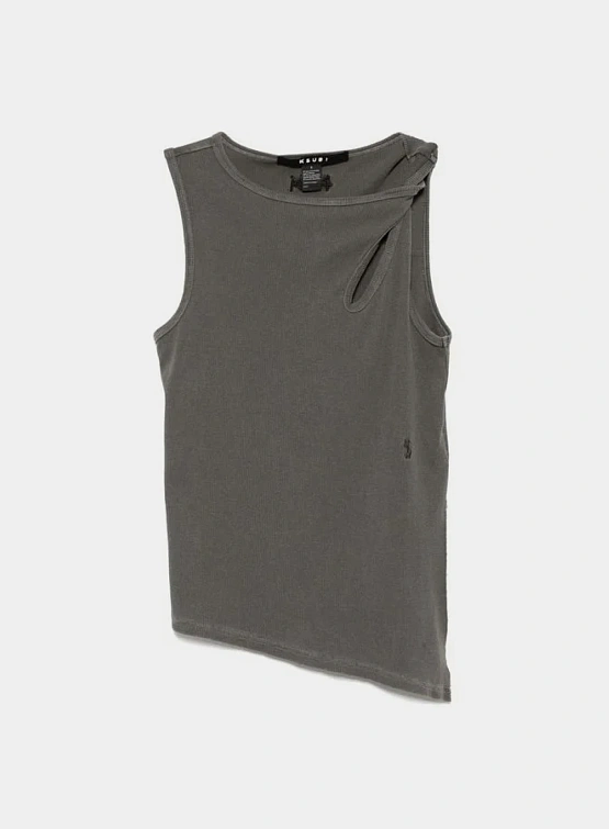 Женский Топ Ksubi Twisted Tank Charcoal