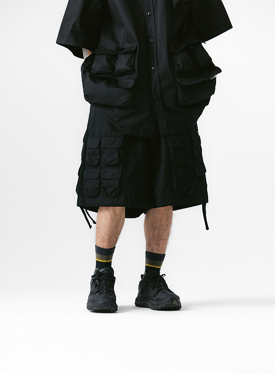 Шорты ANGLAN Slather Utility Pocket Half Pants Black