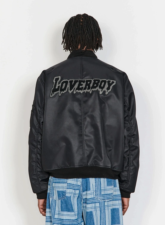 Бомбер Charles Jeffrey Loverboy Varsity Jacket Black