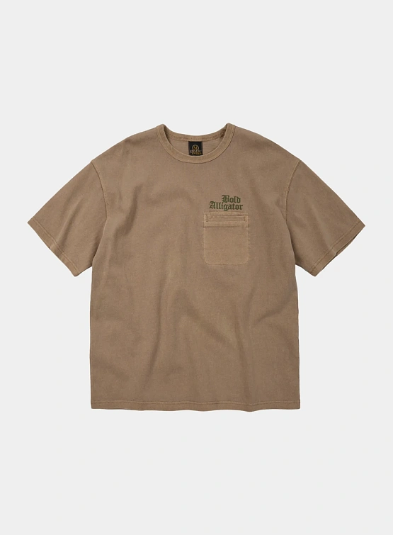 Футболка FrizmWORKS Bold Alligator Pigmet Dyeing Tan