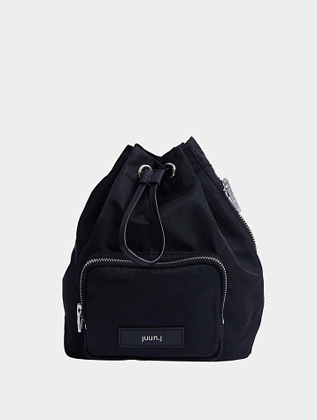 Рюкзак JUUN.J Nylon String Detail Bucket Bag Black