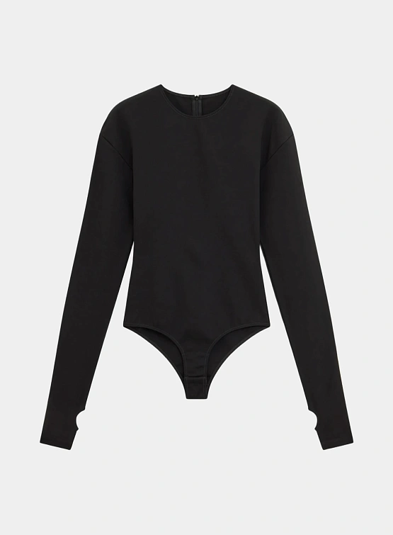 Женское боди MM6 Maison Margiela Long Sleeve Black