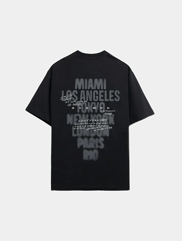 Футболка Stampd Locations Relaxed Tee Black