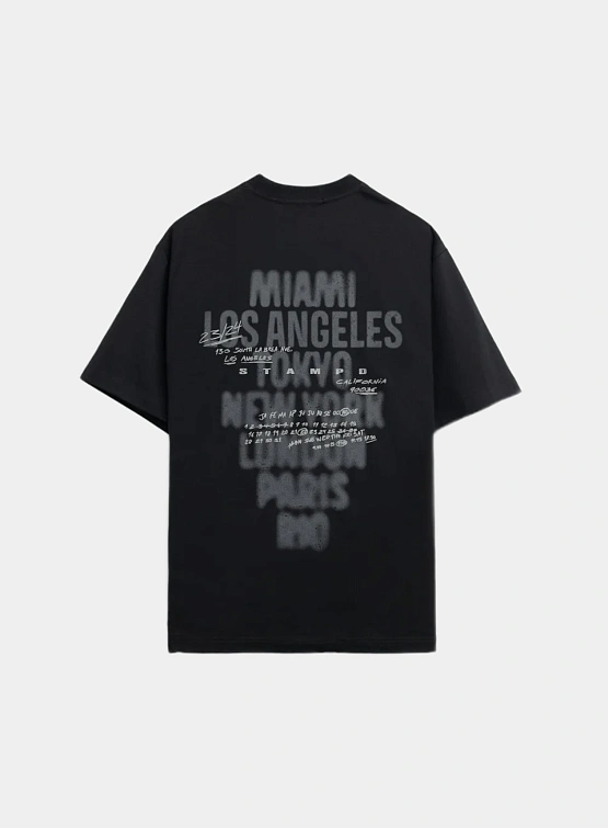 Футболка Stampd Locations Relaxed Tee Black