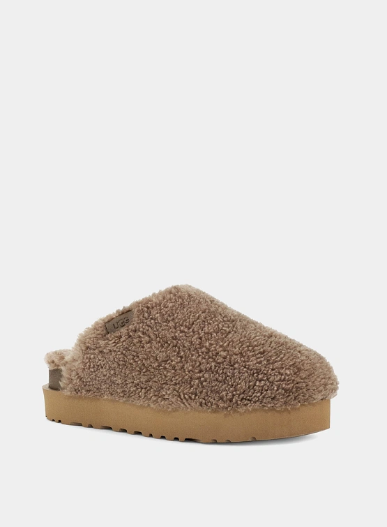 Женские сабо UGG Fuzz Sugar Slide Hickory