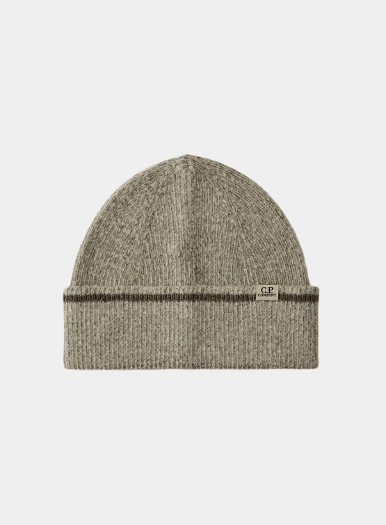 Шапка C.P. Company Fleece Knit Beanie Gunmetal