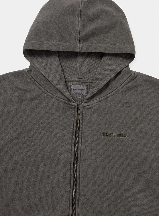 Зип-худи thisisneverthat Waffle Lined Charcoal