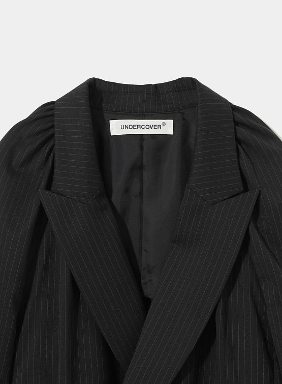 Женский пиджак UNDERCOVER Wool Blend Gathered Black