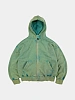 Зип-худи FrizmWORKS Vintage Dyeing Parka Turquoise
