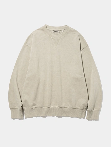 Свитшот Uniform Bridge Basic Dyeing Sweatshirt Pigment Beige