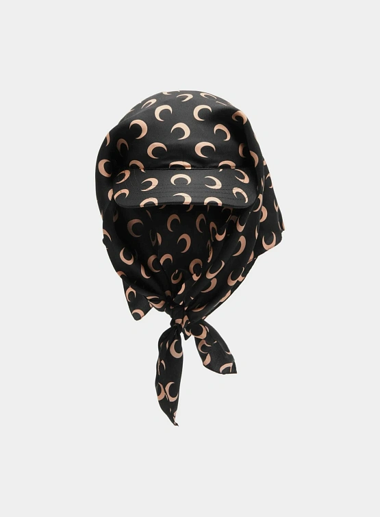 Кепка Marine Serre Moon Silk Veiled Cap Inverse Tan
