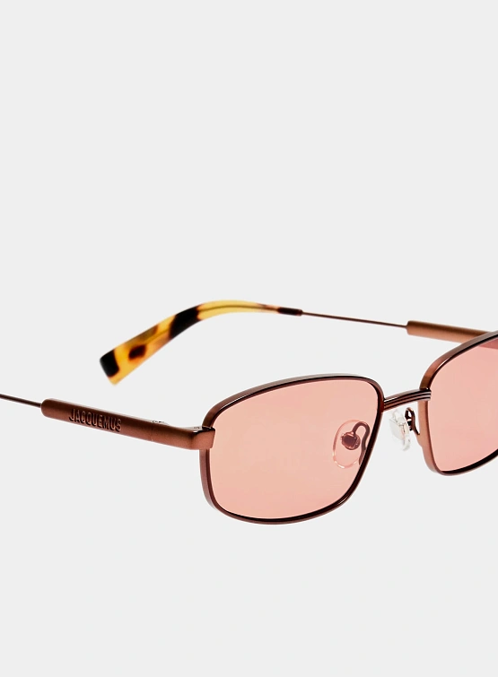 Очки JACQUEMUS Sera Metallic Brown