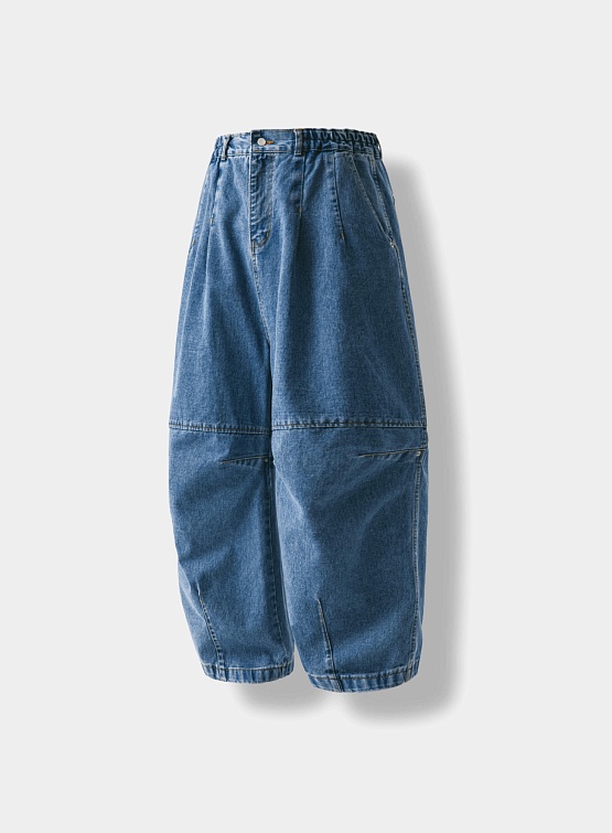 Джинсы ANGLAN Lazy Dart Denim Balloon Pants Blue