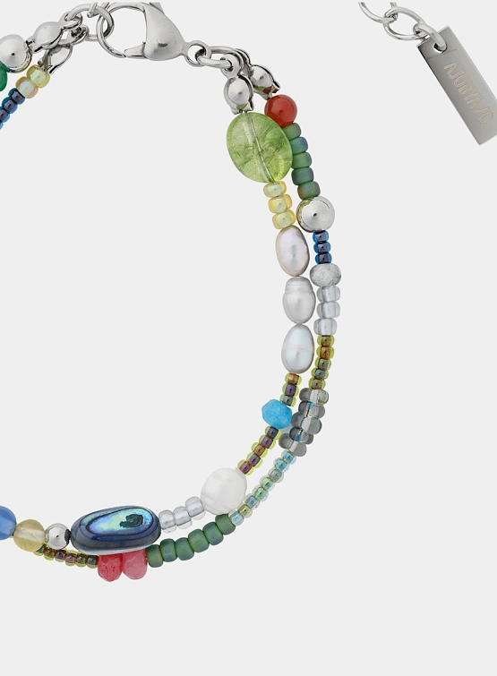 Браслет AJOBYAJO Multi Color Beads Layered Teal
