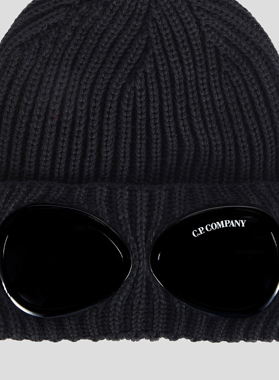 Шапка C.P. Company Extra Fine Merino Wool Goggle Black
