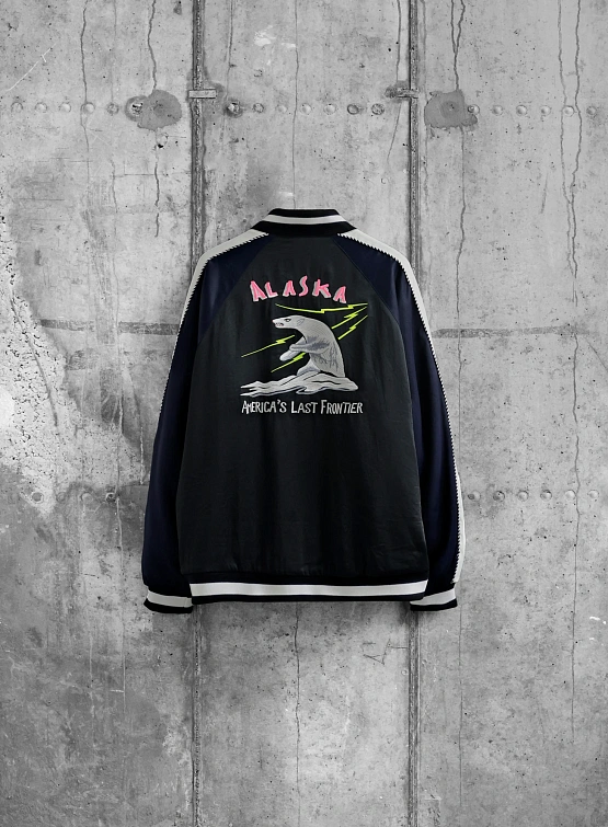 Бомбер FACETASM Souvenir Jacket Black Navy