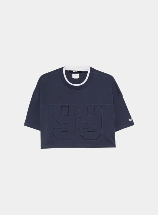 Женская футболка Ksubi 99 Boyfriend Cropped Blue