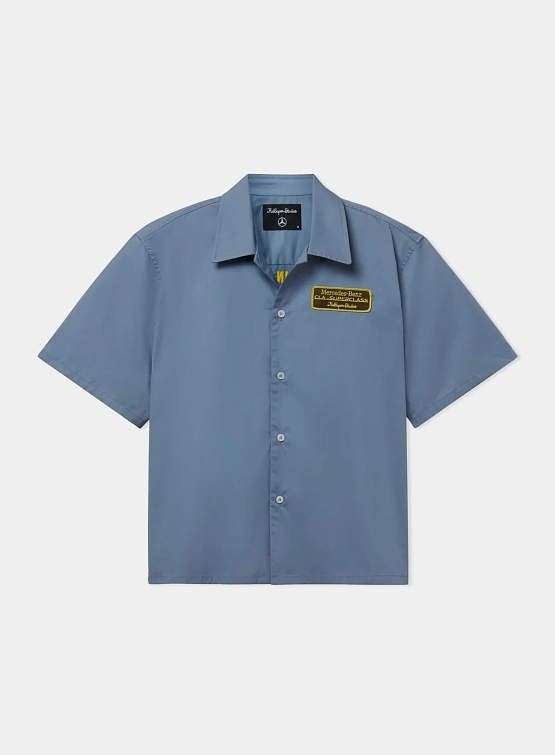 Рубашка KidSuper X Mercedes Benz Cropped Work Blue