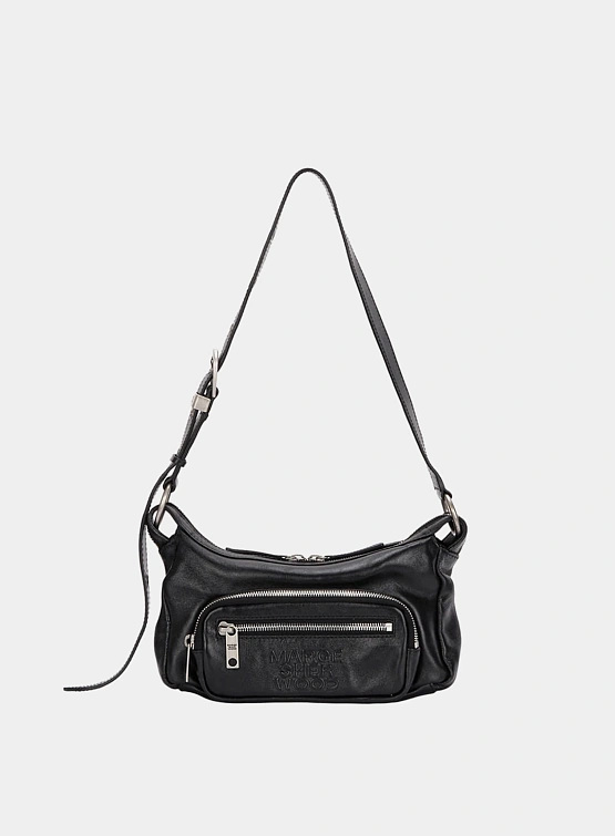 Сумка MARGESHERWOOD Outpocket Hobo Mini Glossy Black