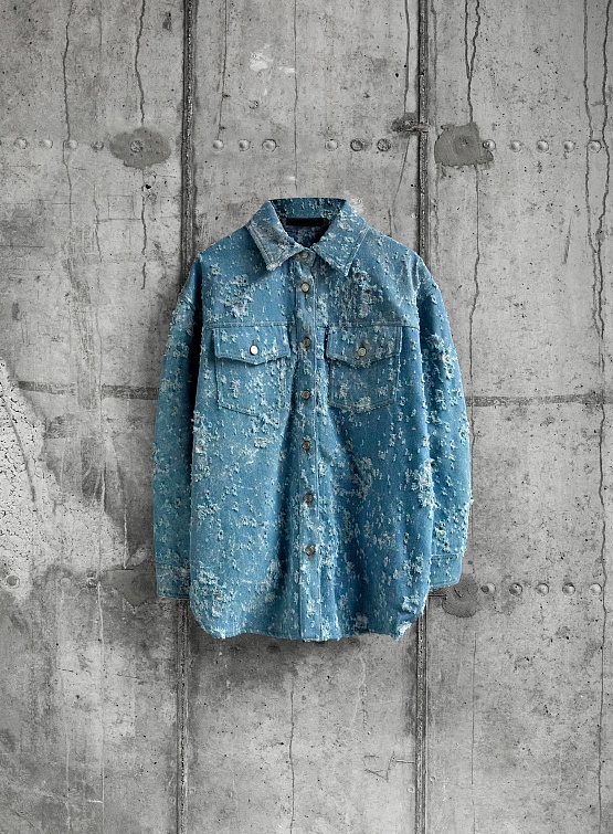 Женский овершот JUUN.J Bullet Denim Overfit Shirt Sky Blue