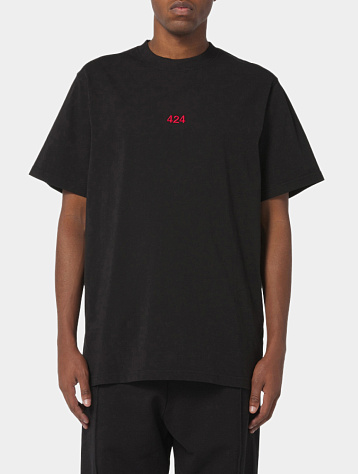 Футболка 424 Logo T-Shirt Black
