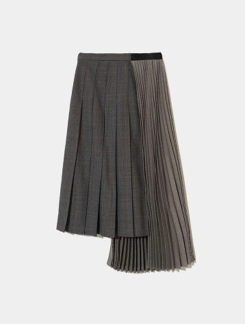 Женская юбка UNDERCOVER Pleated Grey Beige