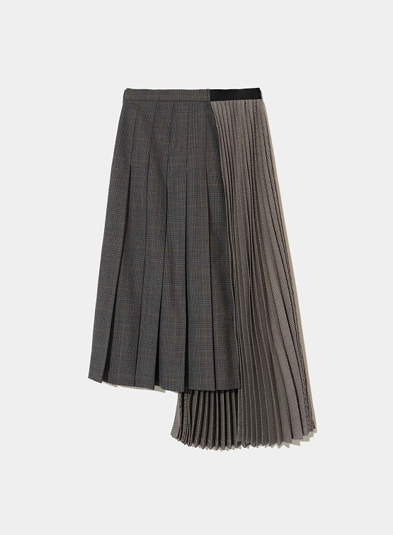 Женская юбка UNDERCOVER Pleated Grey Beige