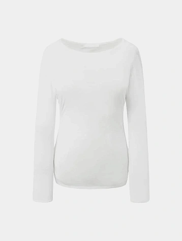 Женский лонгслив AMOMENTO Round T-Shirts White
