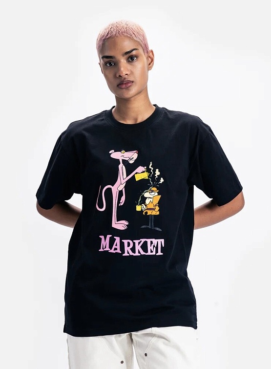 Футболка MARKET Pink Panther Pourover T-Shirt Black
