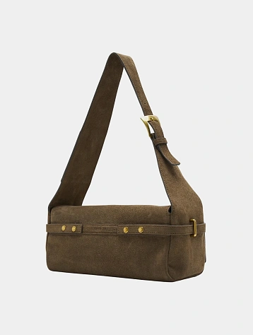 Женская сумка OPEN YY Suede Belting Duffle Brown