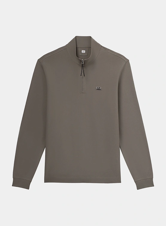 Халф-зип C.P. Company Stretch Piquet Half Zip Fallen Rock