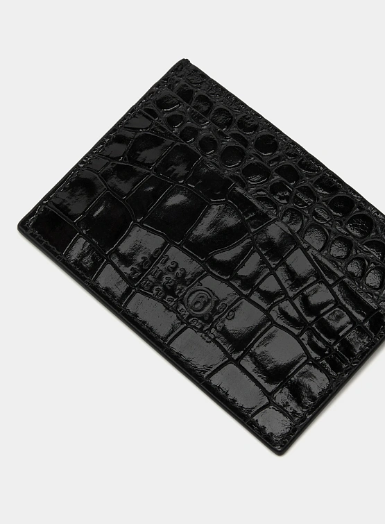 Кардходлер MM6 Maison Margiela Numeric Textured Black