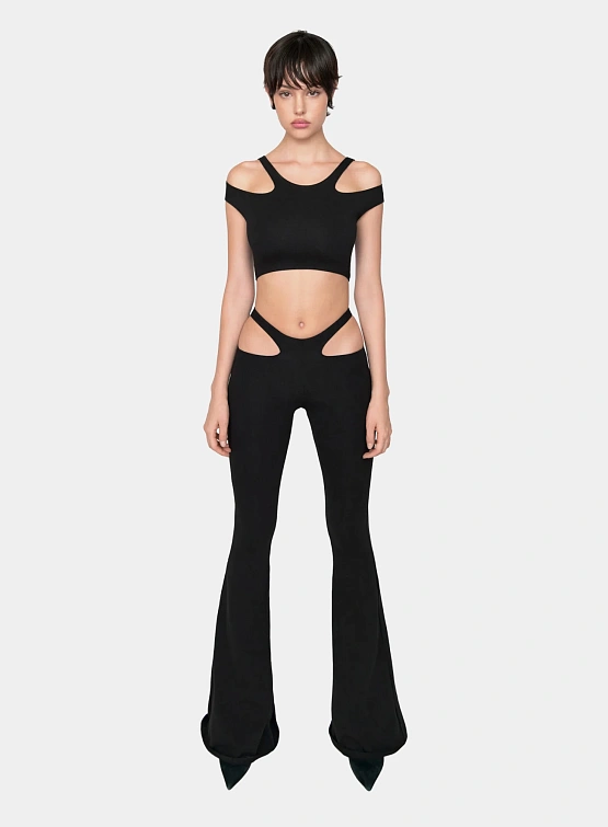 Женский топ XSAI Holey Top Dusty Black