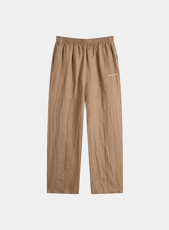 Брюки MKI MIYUKI ZOKU Linen Wide Leg Mushroom