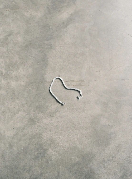 Ожерелье с подвеской Marine Serre Rhinestone Plated Moon Braided Shiny Silver