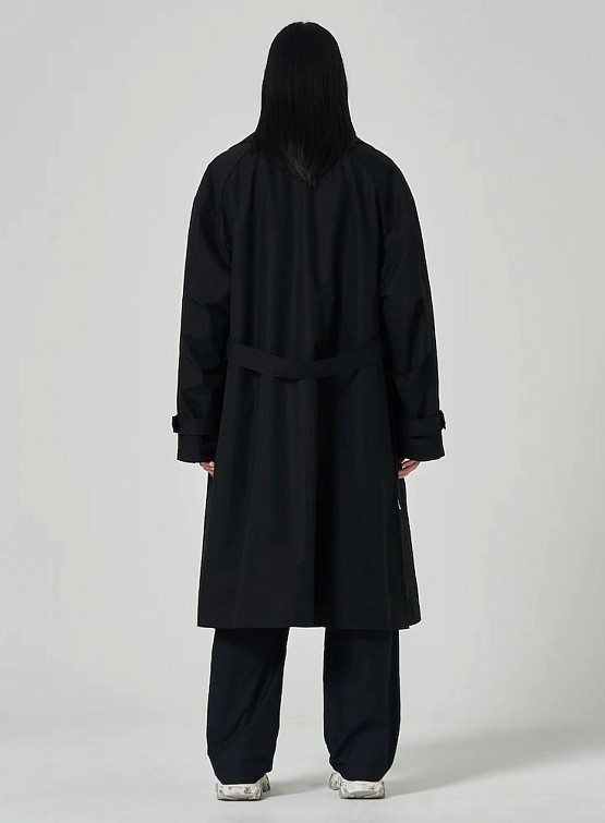 Пальто JUUN.J Bentail Hidden Double Trench Coat Black