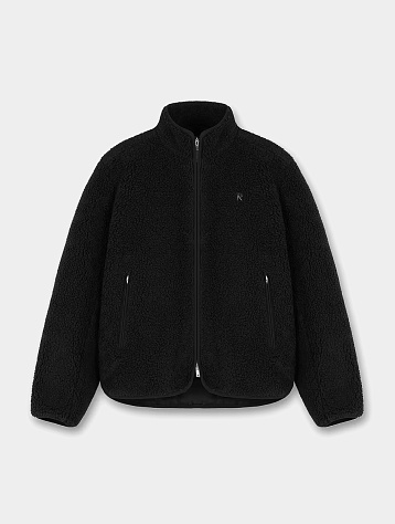 Куртка Represent Clo Fleece Zip Through Jet Black