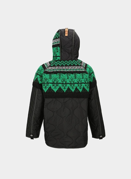 Куртка Andersson Bell Nordic Knit Patch Quilted Parka Black